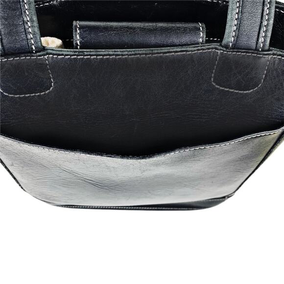 Coach Vintage Sports Black Leather Small Tote Bag - Picture 6 of 10